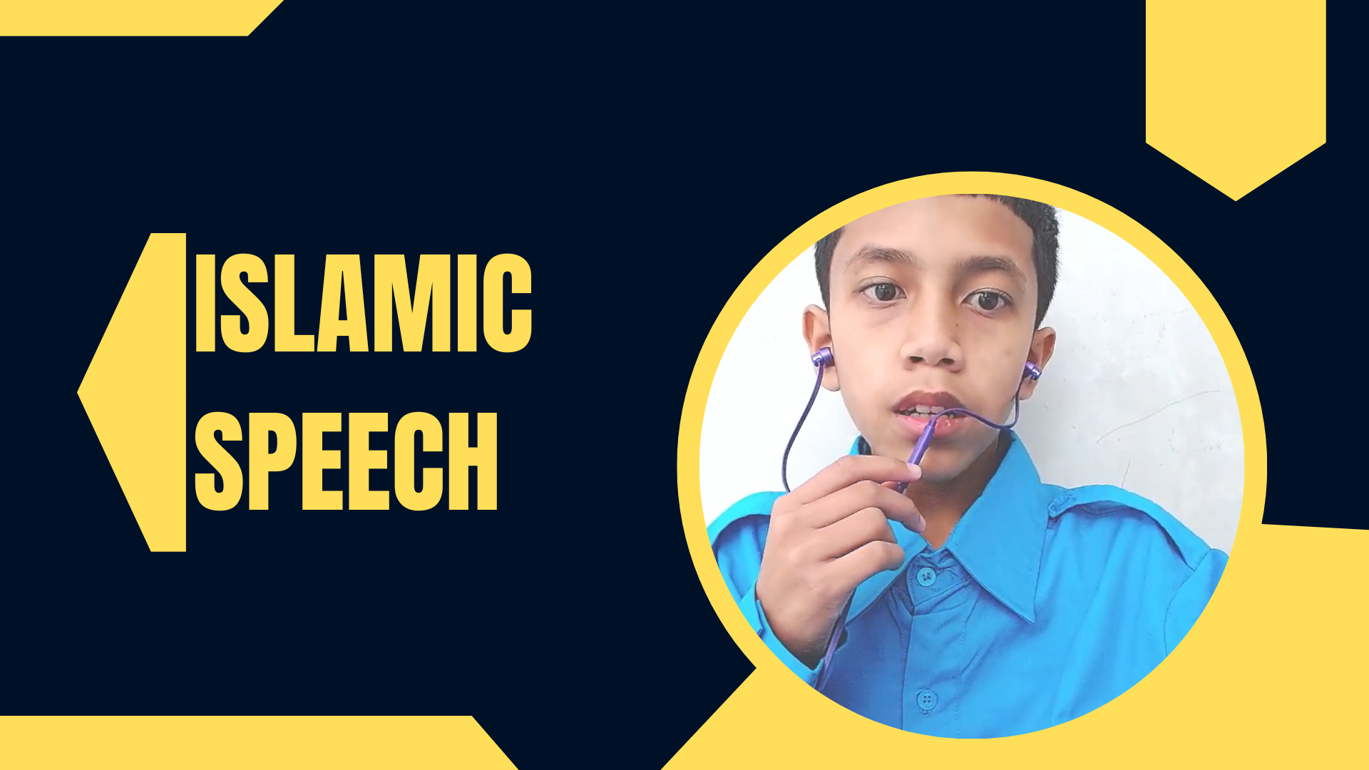 islamic speech poster