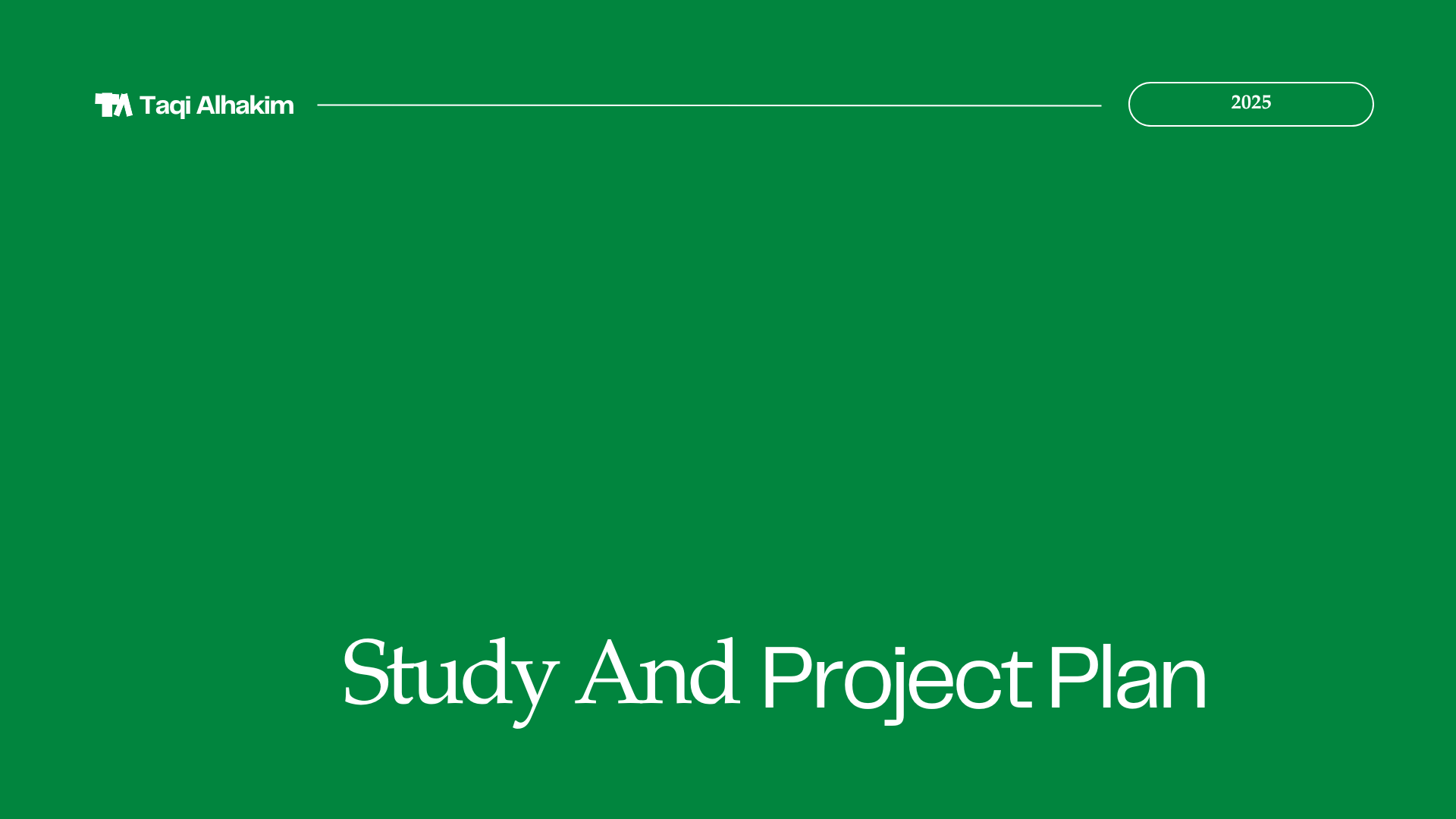 thumbnail study and project plan