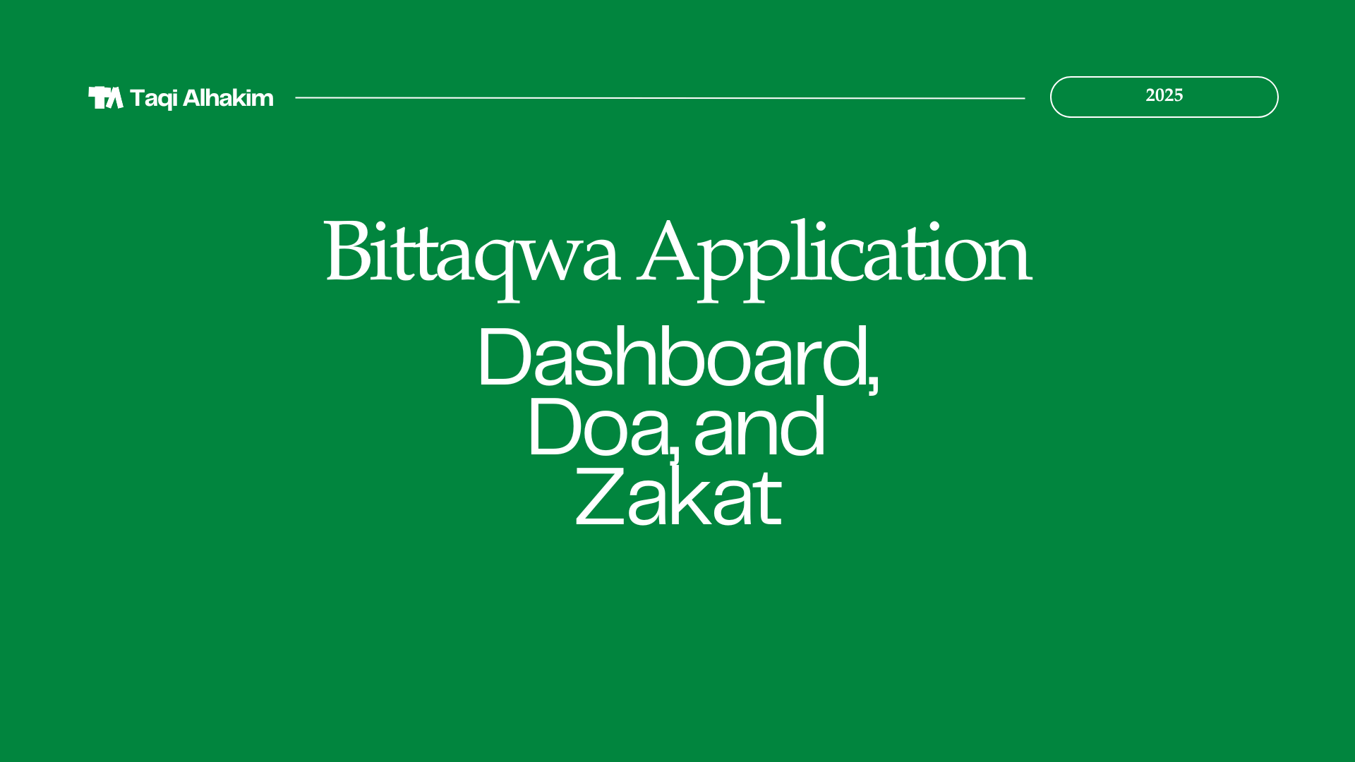 thumbnail bittaqwa dashboard, doa and zakat